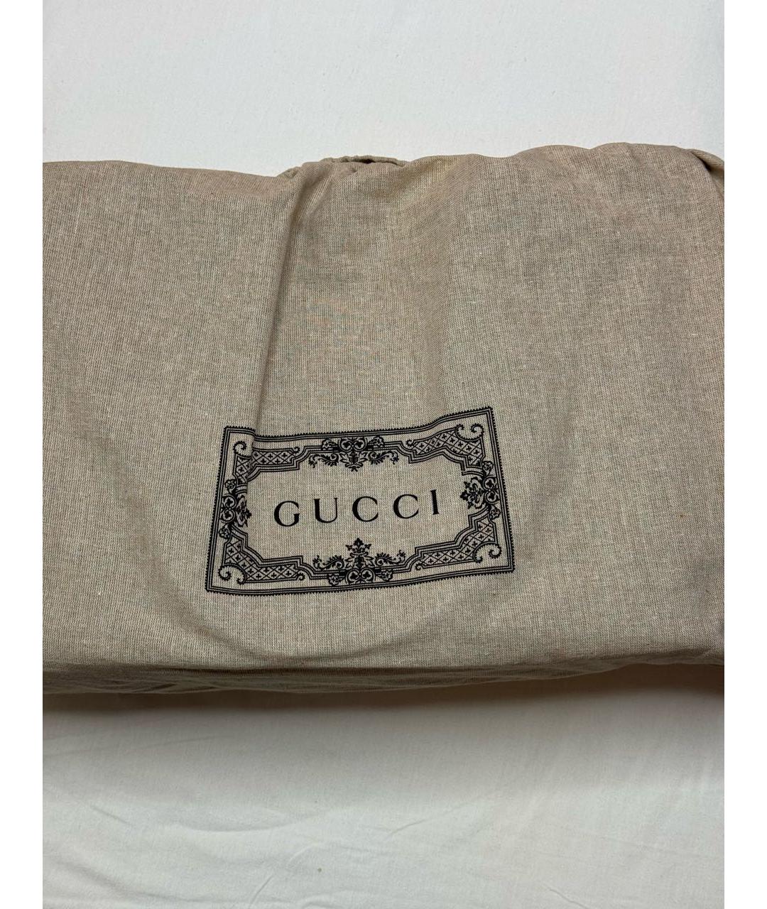 GUCCI Черная кожаная сумка тоут, фото 5