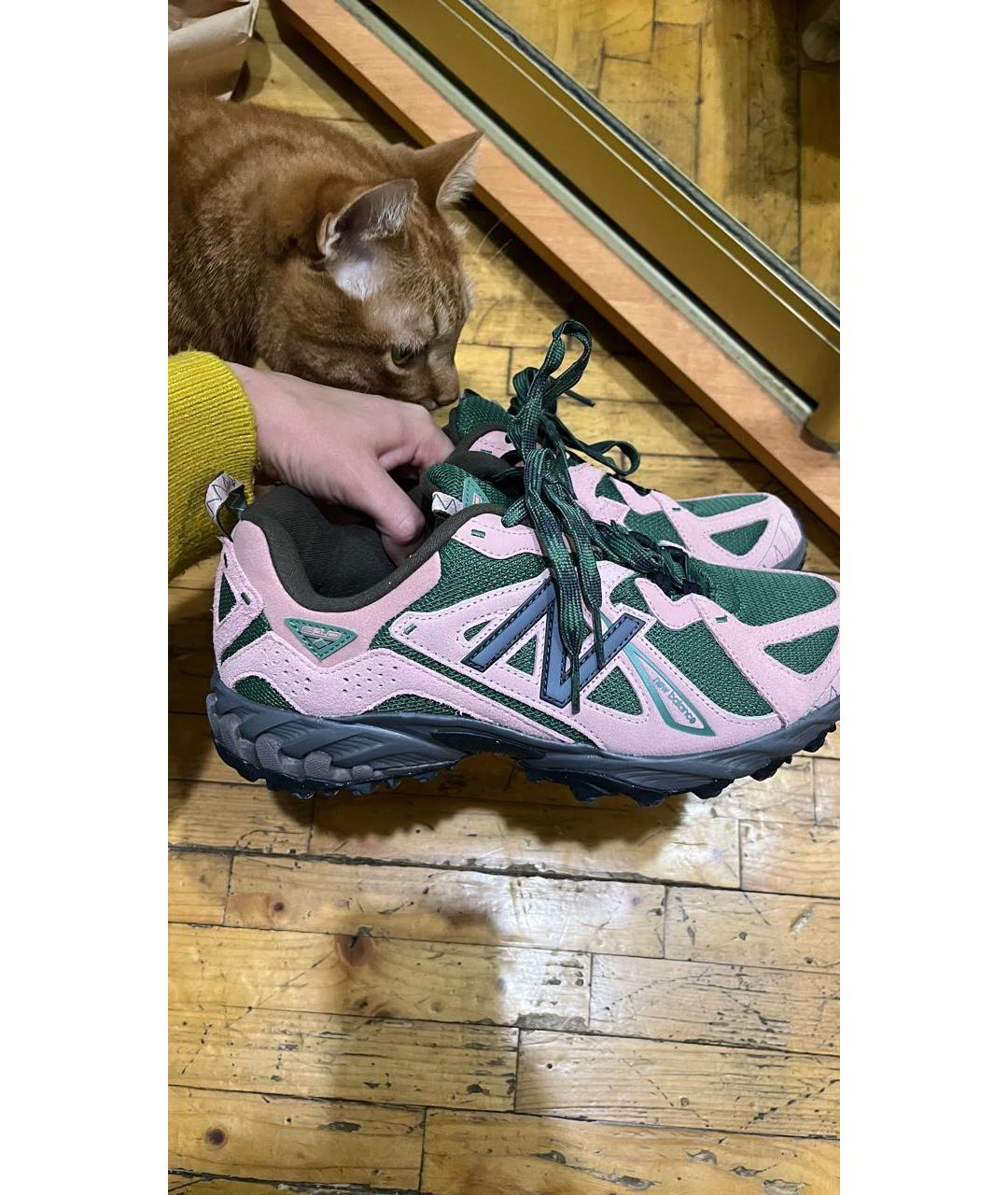 NEW BALANCE Розовые замшевые кроссовки, фото 8