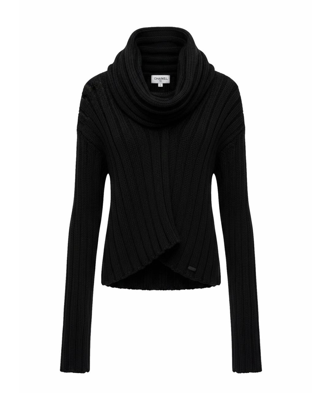 CHANEL Черный шерстяной джемпер / свитер, фото 1