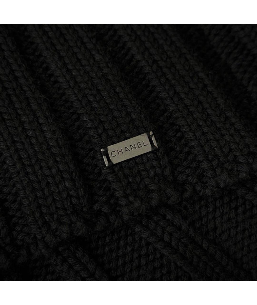 CHANEL Черный шерстяной джемпер / свитер, фото 6
