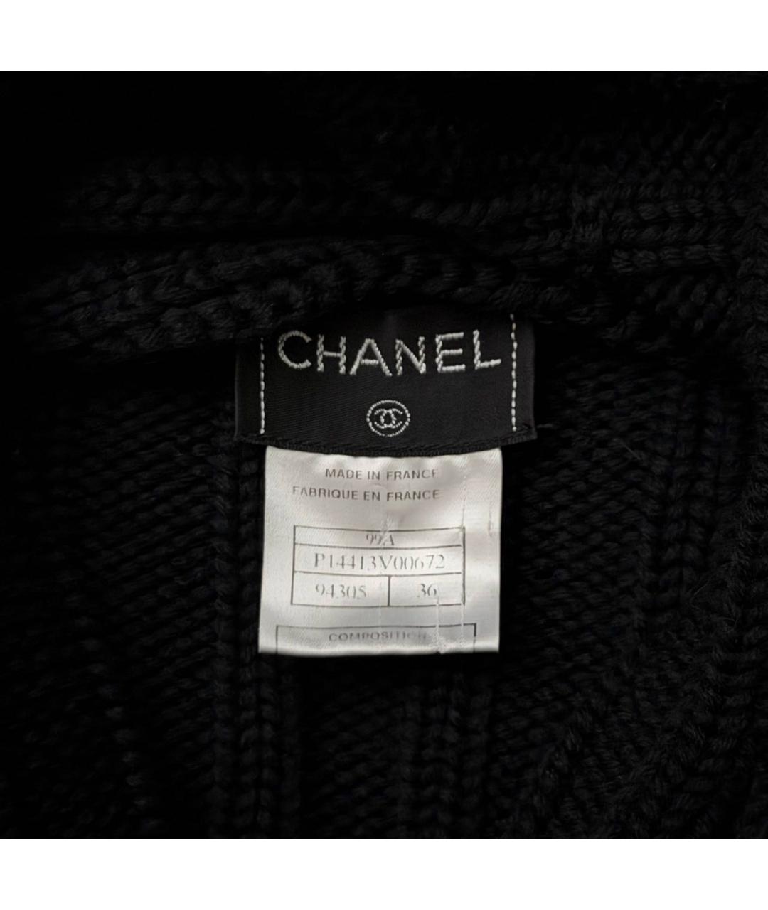 CHANEL Черный шерстяной джемпер / свитер, фото 5