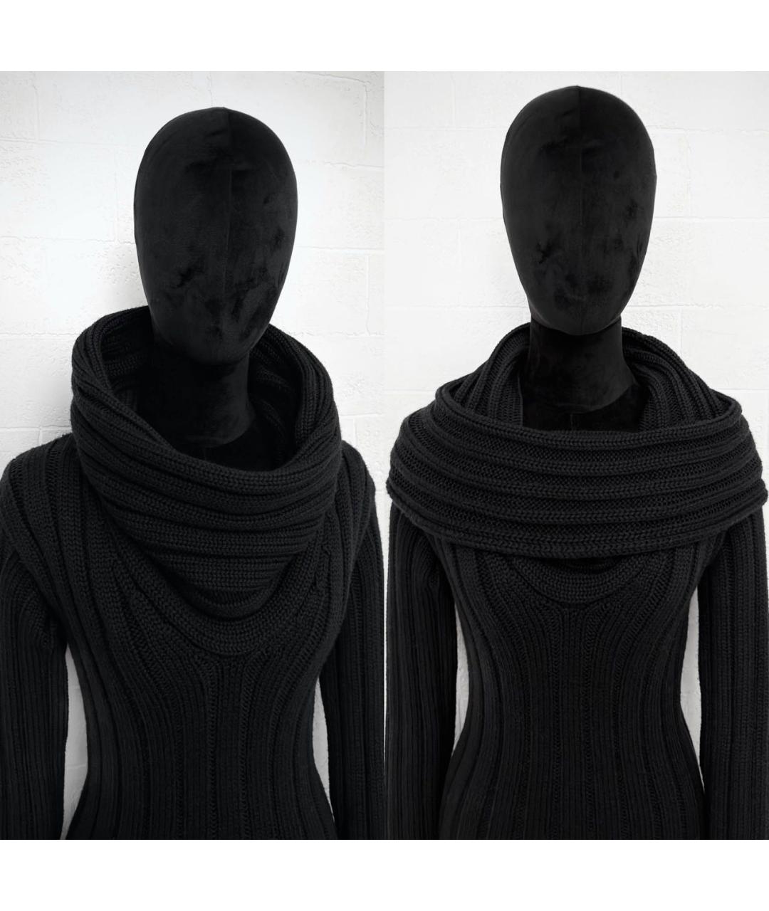 CHANEL Черный шерстяной джемпер / свитер, фото 4