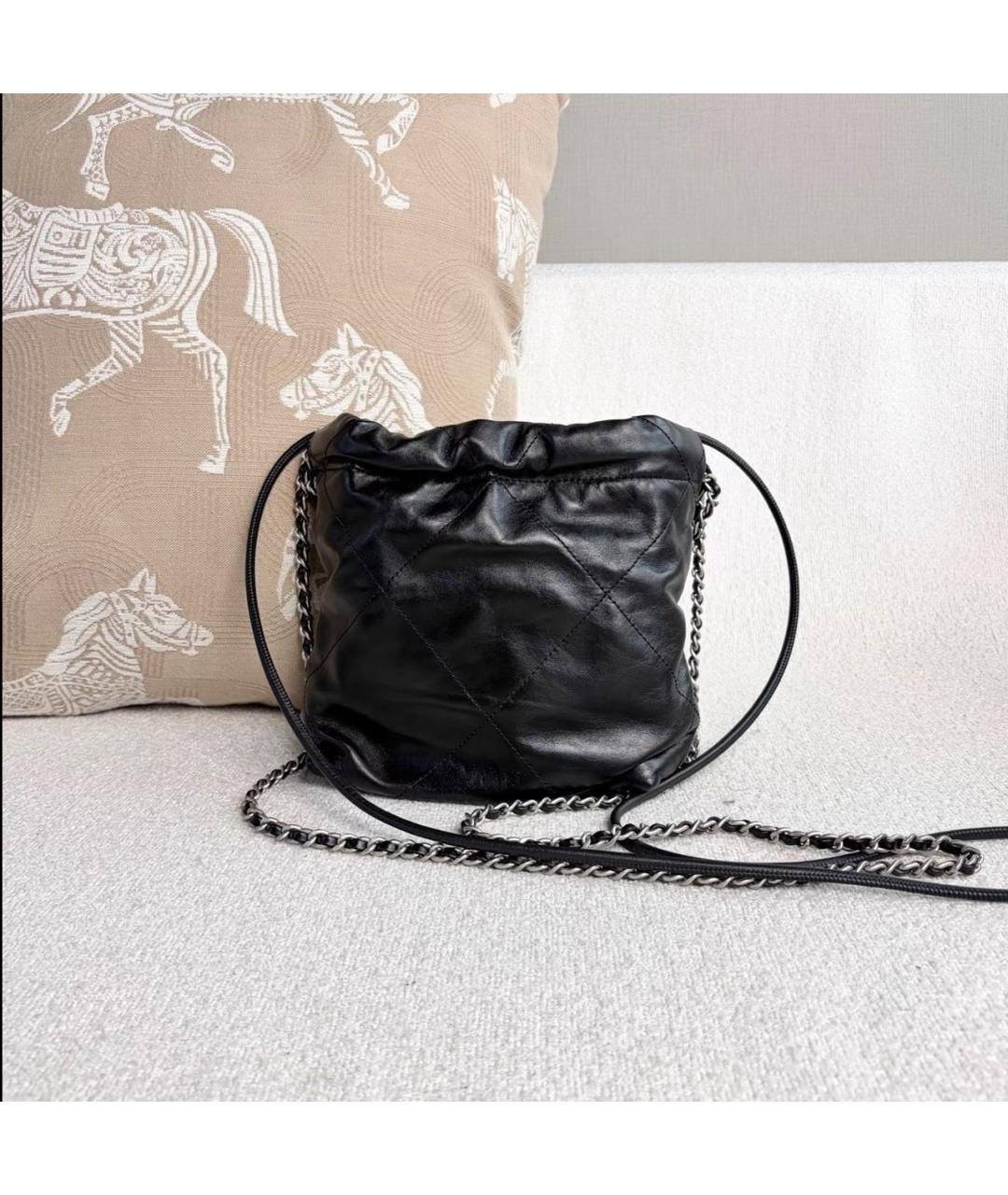 CHANEL Черная кожаная сумка тоут, фото 3