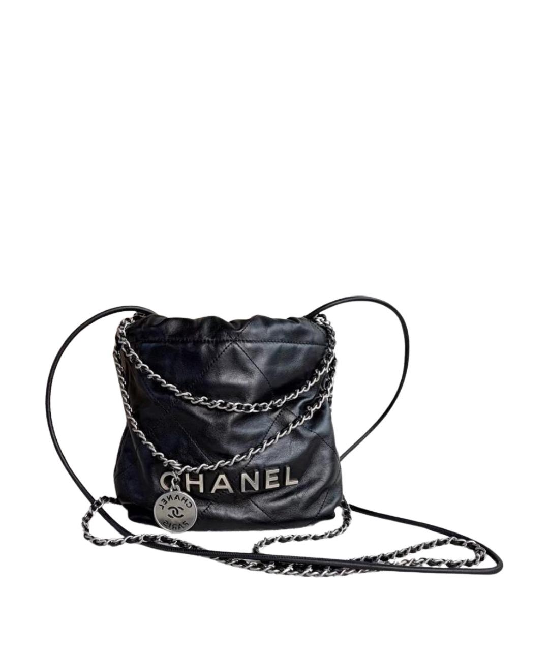 CHANEL Черная кожаная сумка тоут, фото 1