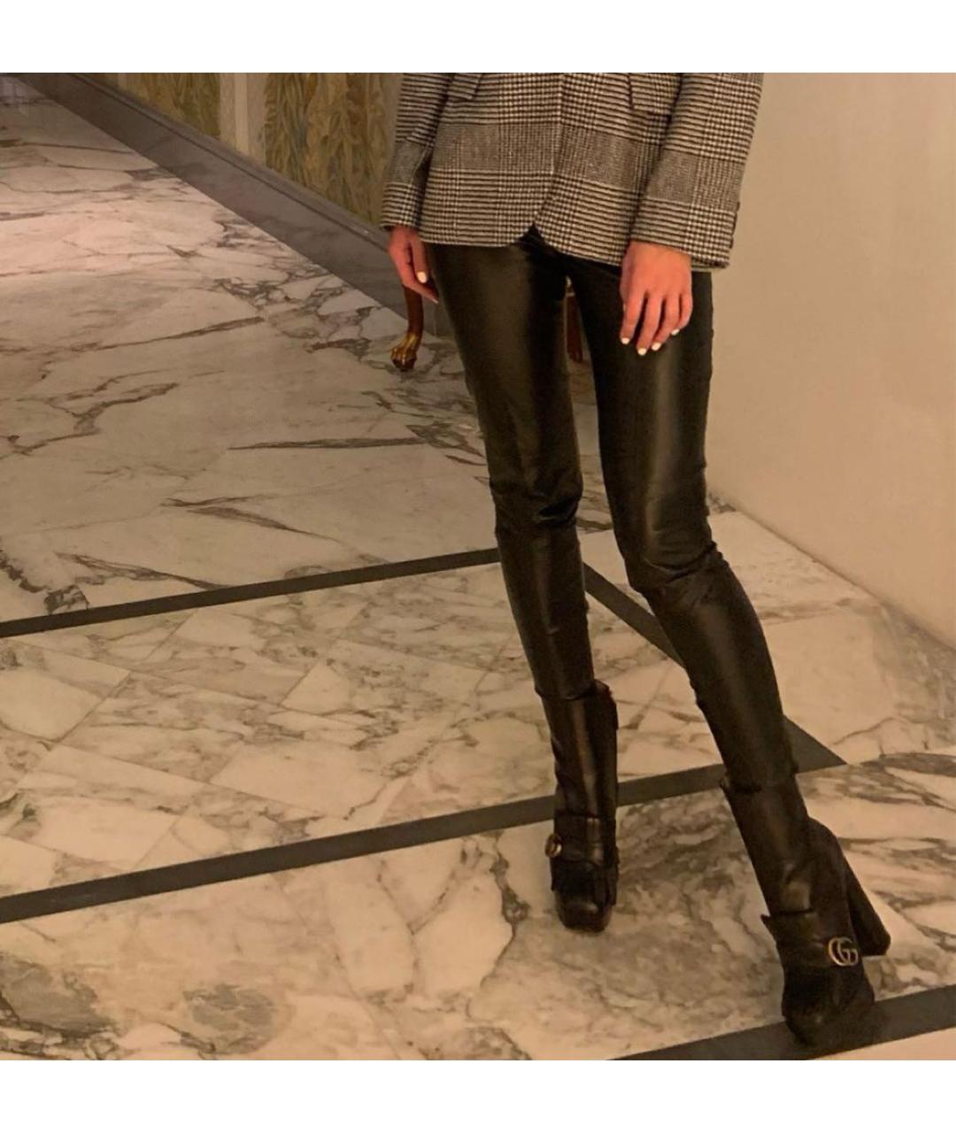 GUCCI Черные кожаные ботильоны, фото 4