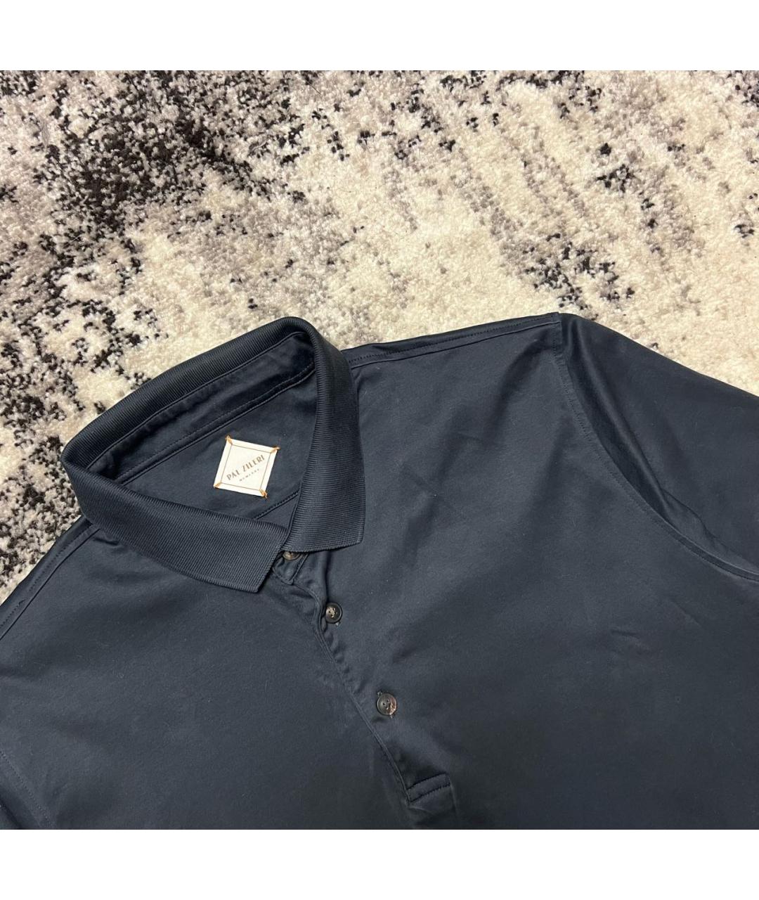 PAL ZILERI Серое хлопковое поло с коротким рукавом, фото 2