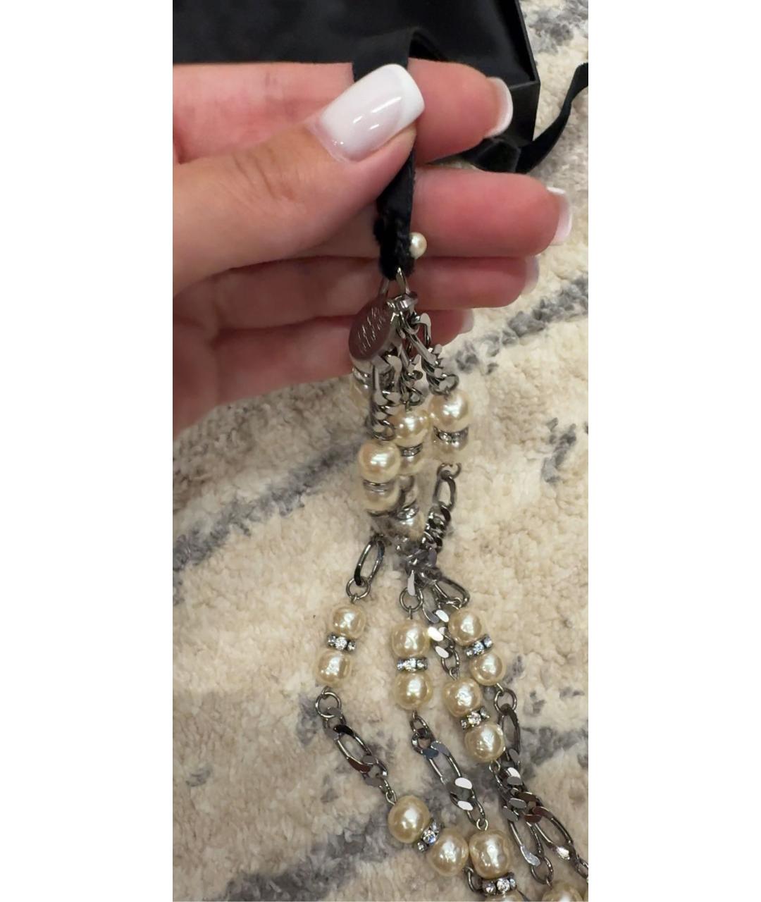 ERICKSON BEAMON Бежевое колье из бисера, фото 2