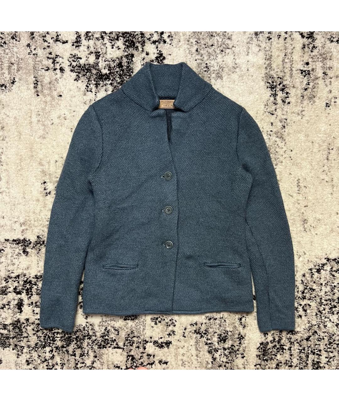 FALCONERI Голубой шерстяной жакет/пиджак, фото 7