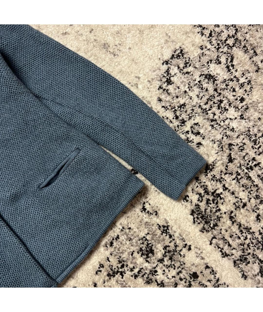 FALCONERI Голубой шерстяной жакет/пиджак, фото 3