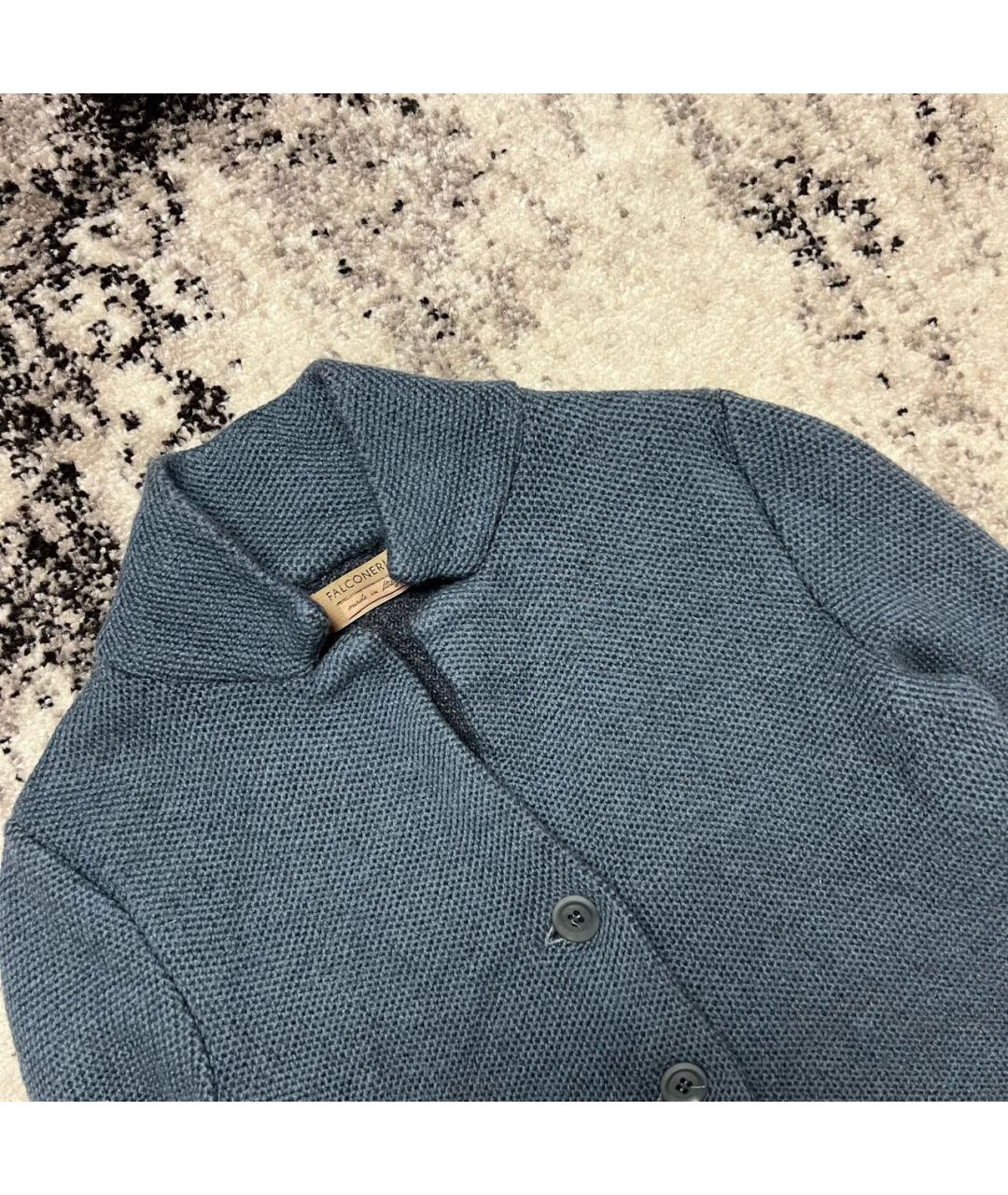 FALCONERI Голубой шерстяной жакет/пиджак, фото 2