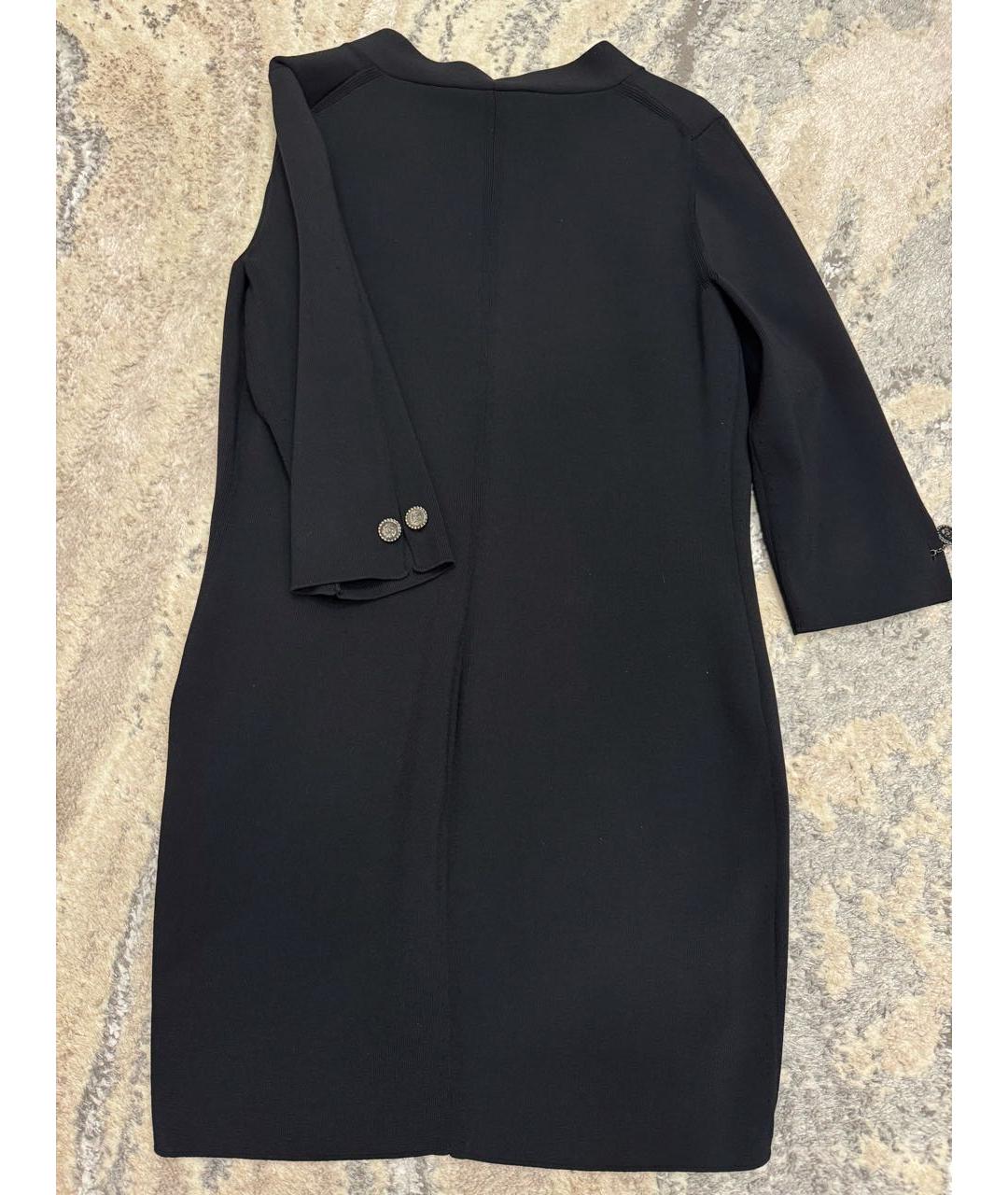 CHANEL Черный вискозный кардиган, фото 4