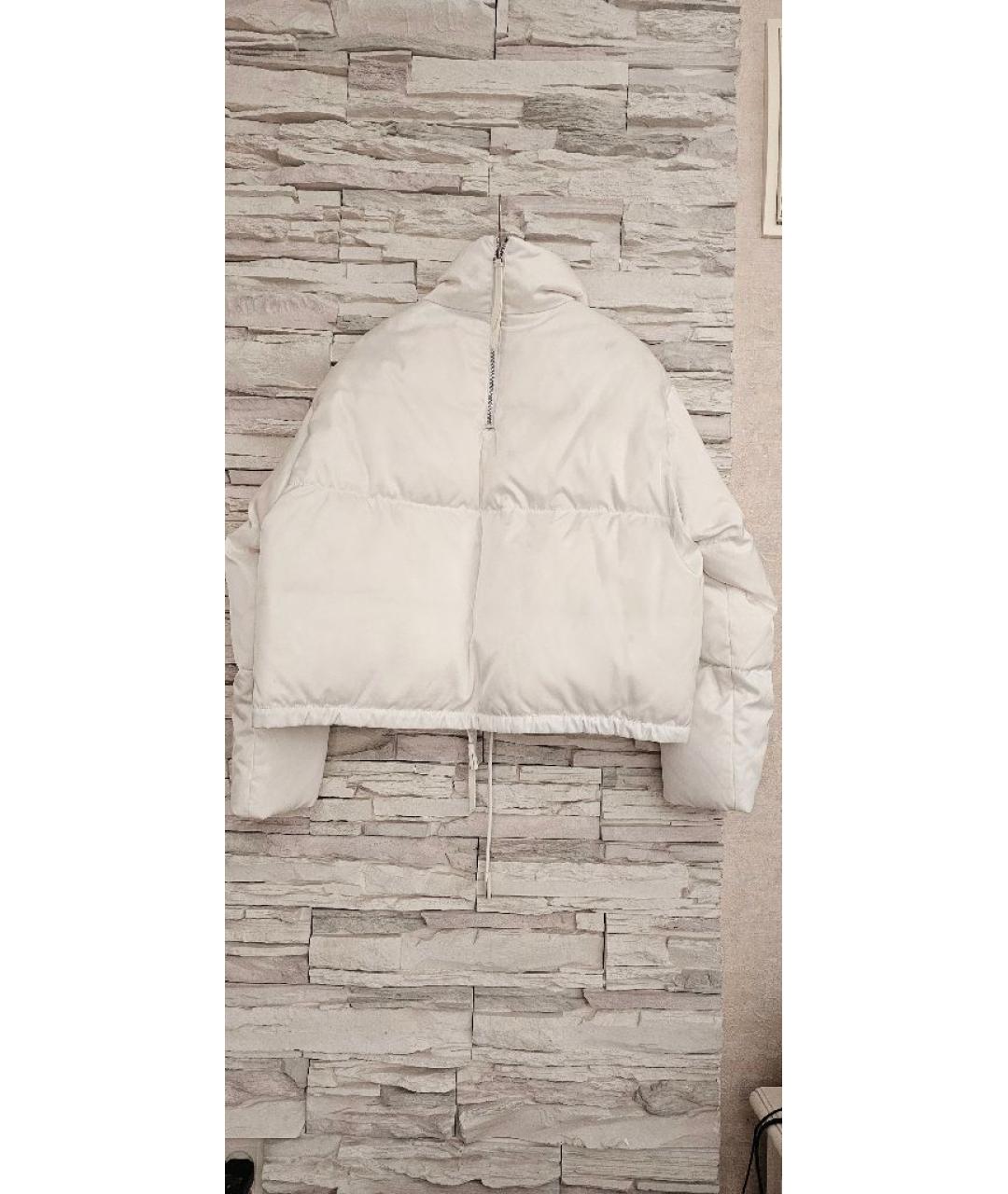 PRADA Белый полиэстеровый пуховик, фото 2