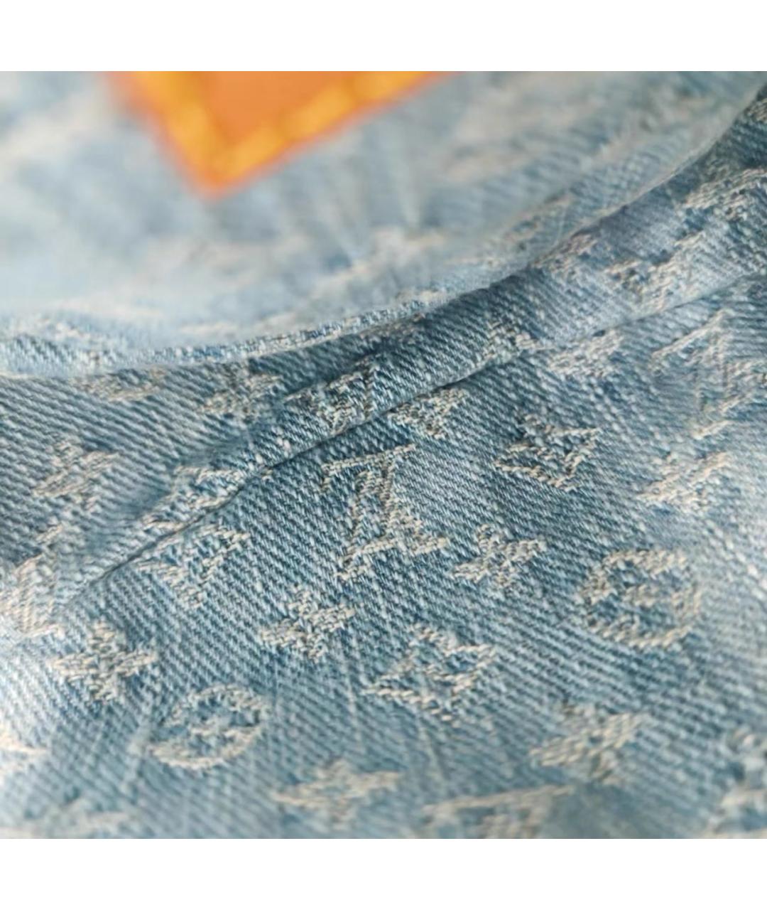 LOUIS VUITTON Голубая деним сумка через плечо, фото 7