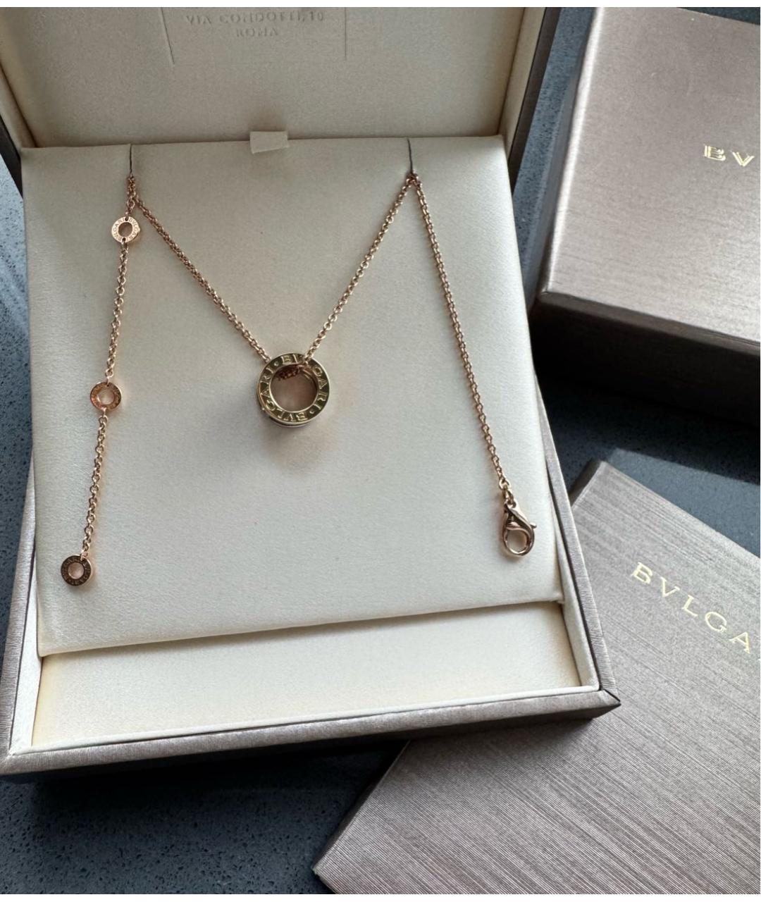 BVLGARI Мульти колье из розового золота, фото 8