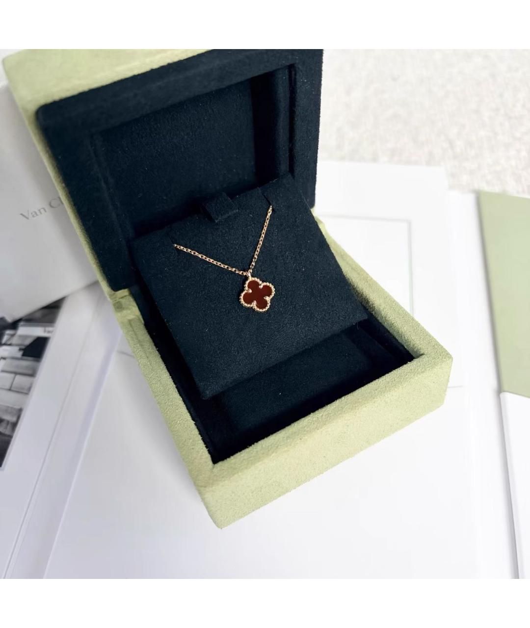 VAN CLEEF & ARPELS Бордовое колье из розового золота, фото 2