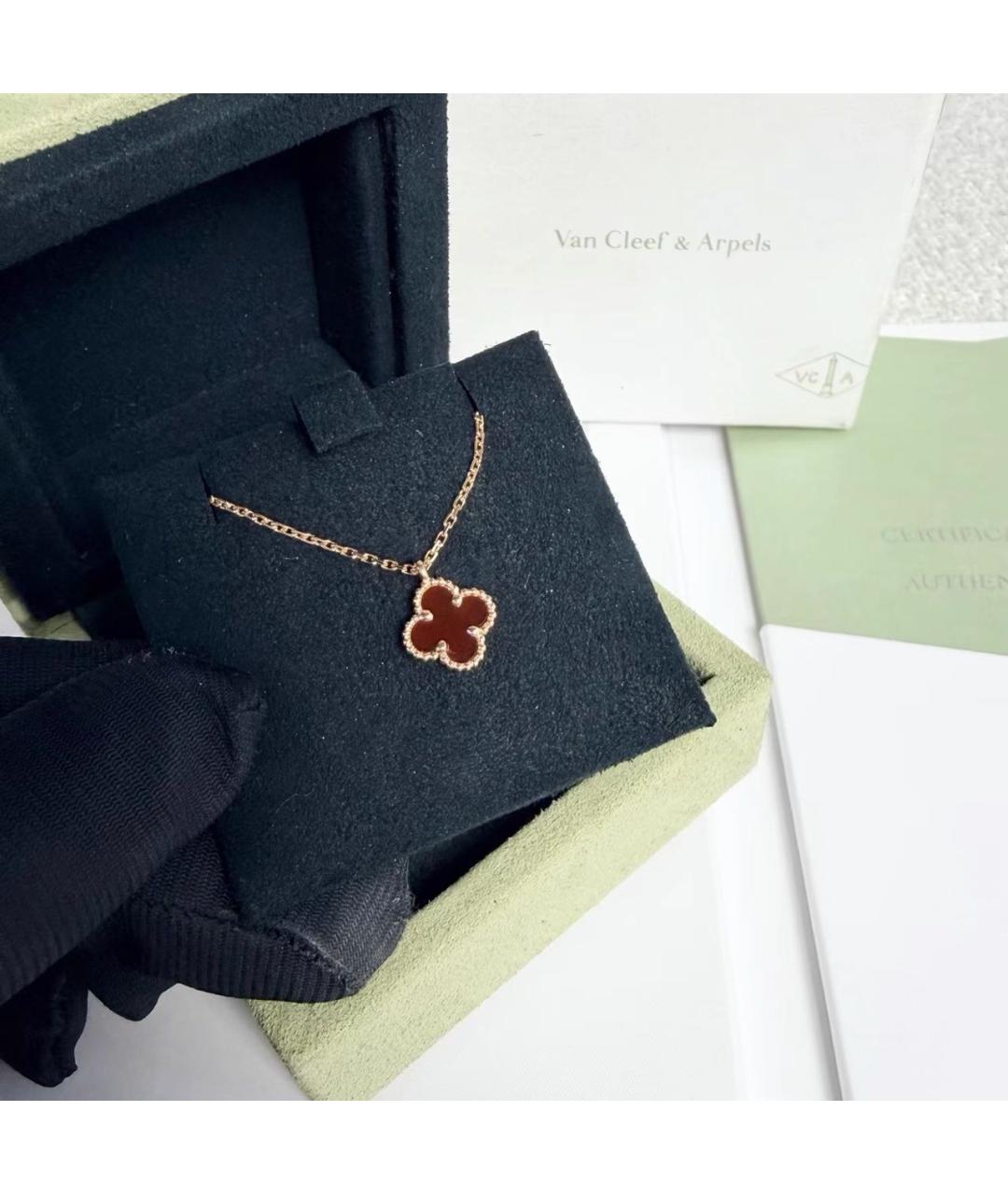 VAN CLEEF & ARPELS Бордовое колье из розового золота, фото 3