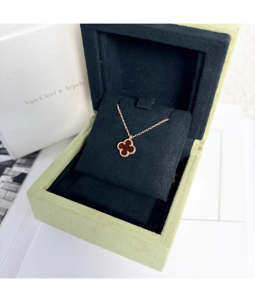 VAN CLEEF & ARPELS Бордовое колье из розового золота, фото 5