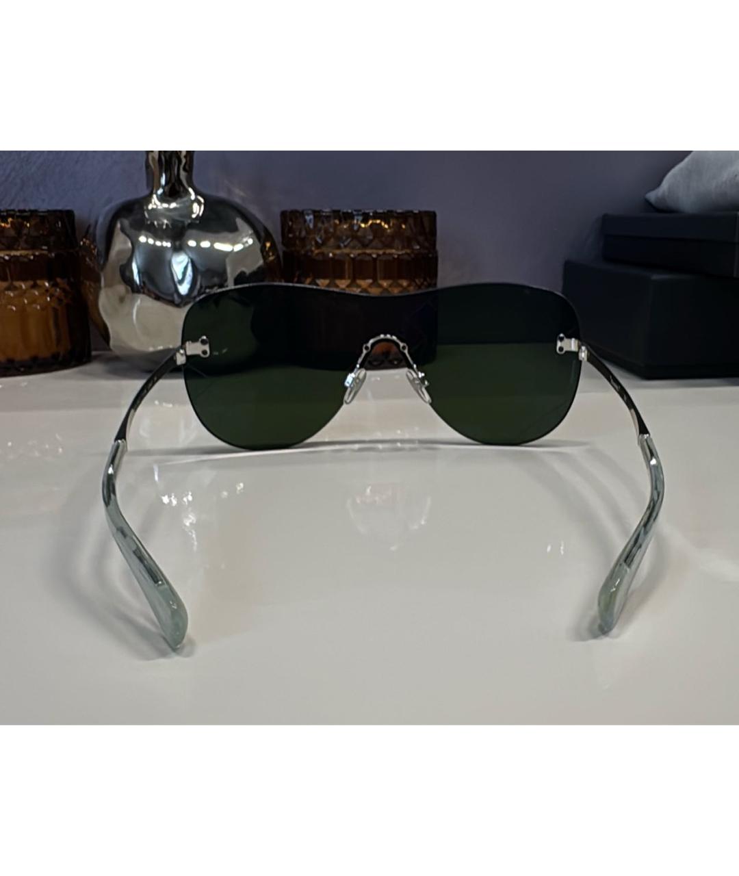 CHANEL Фиолетовые металлические солнцезащитные очки, фото 3