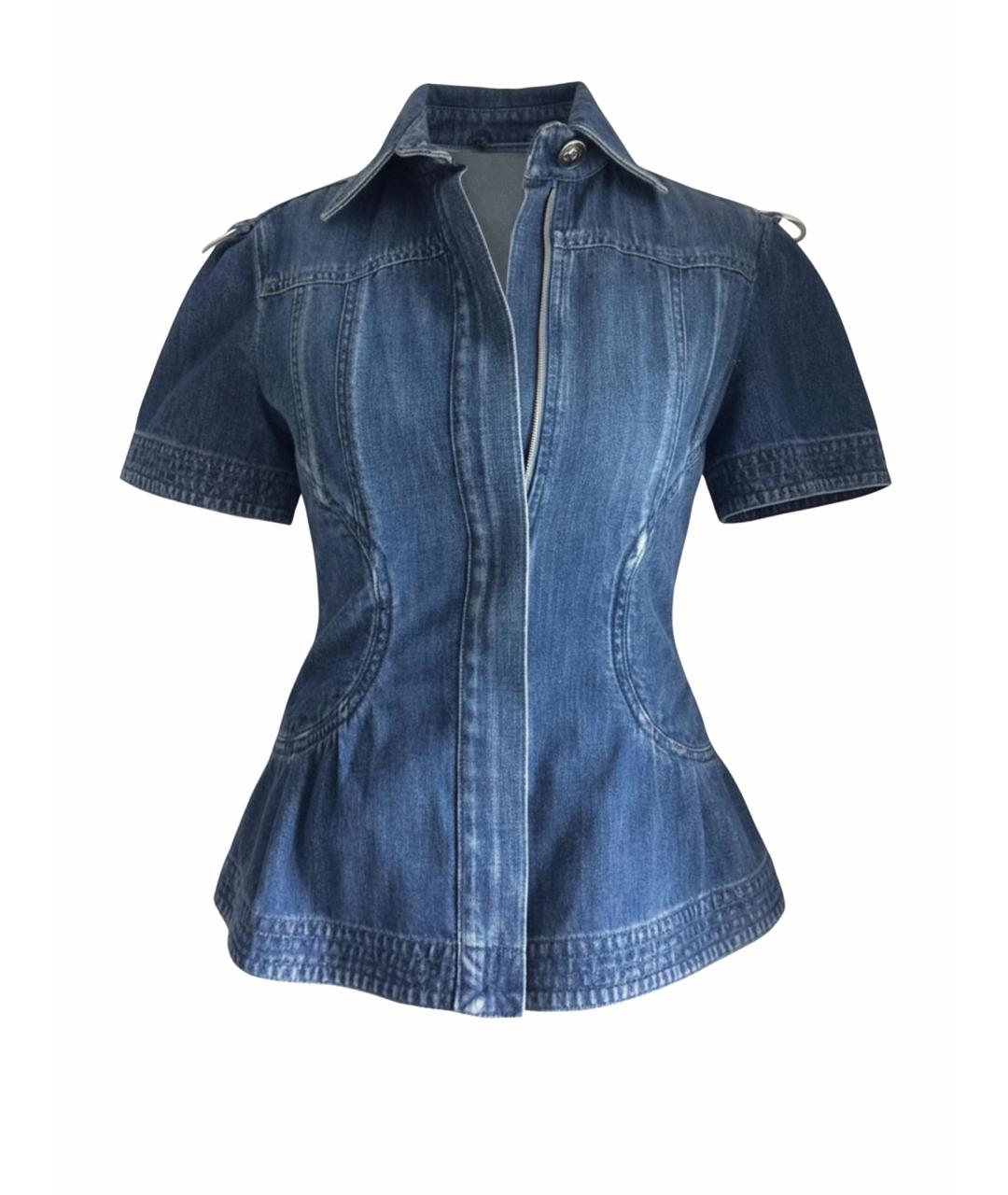 CHANEL Темно-синий деним жакет/пиджак, фото 1