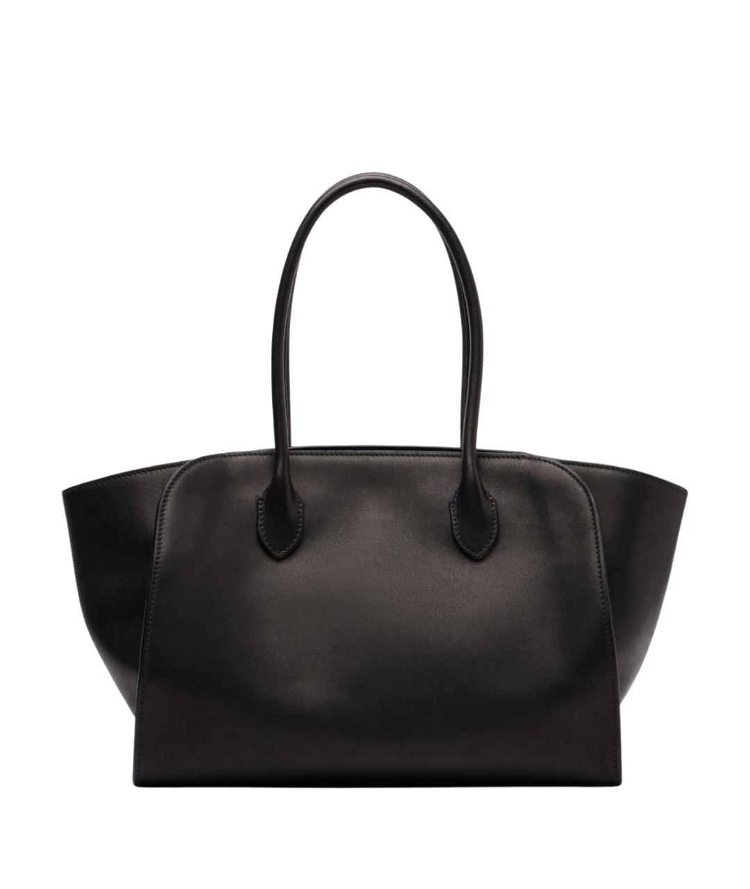 THE ROW Черная кожаная сумка тоут, фото 1