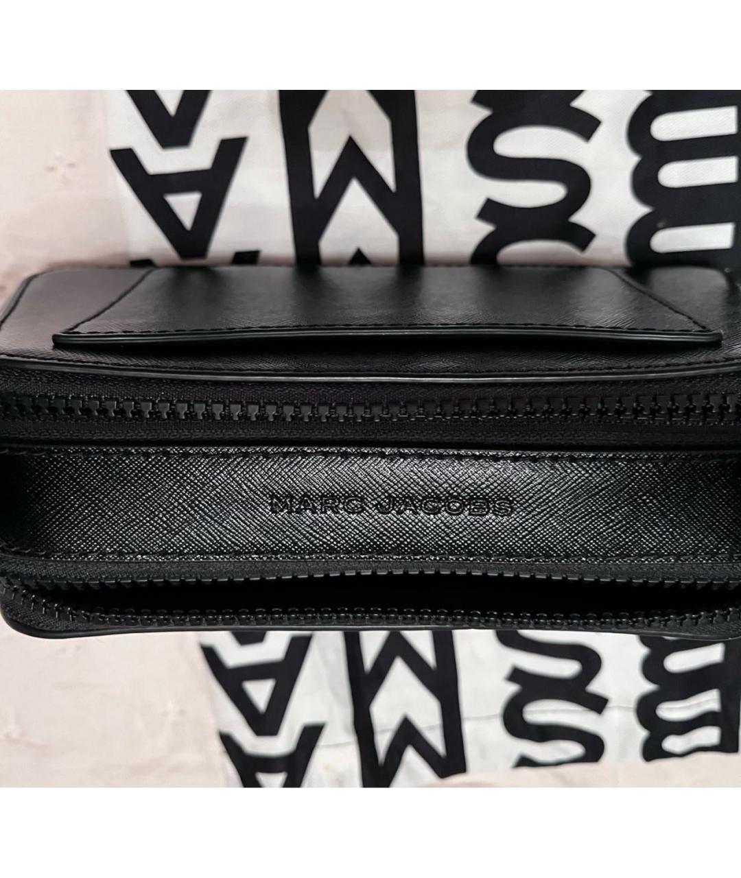 MARC JACOBS Черная кожаная сумка с короткими ручками, фото 4