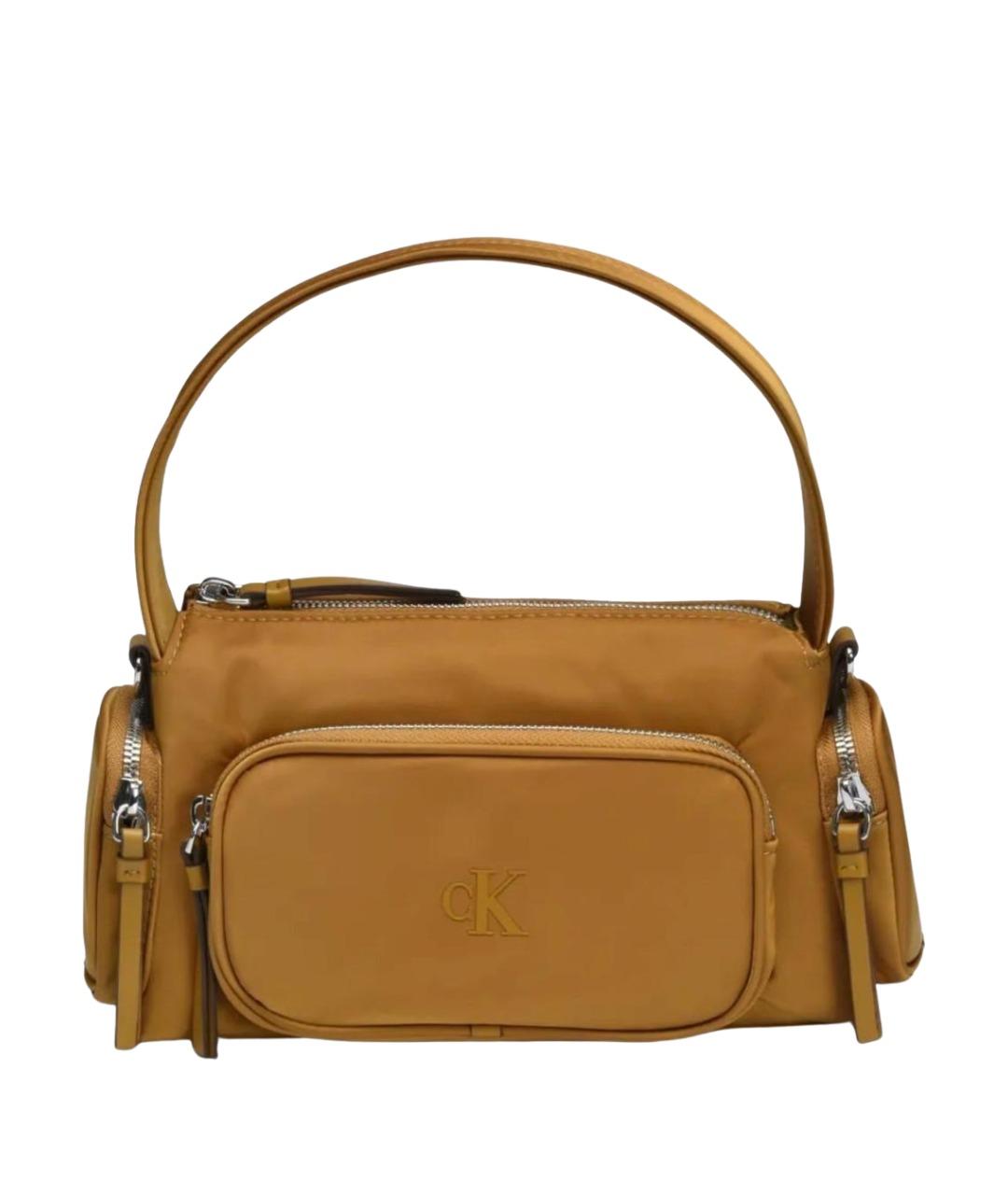 CALVIN KLEIN Коричневая сумка с короткими ручками, фото 1