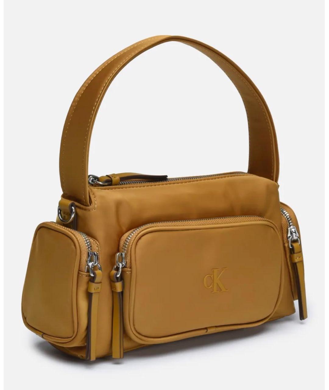 CALVIN KLEIN Коричневая сумка с короткими ручками, фото 2