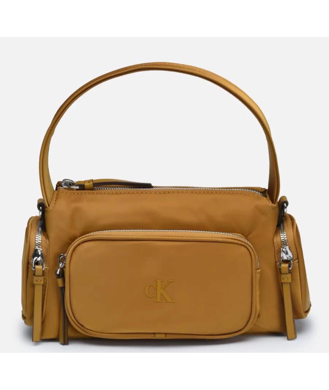 CALVIN KLEIN Коричневая сумка с короткими ручками, фото 3