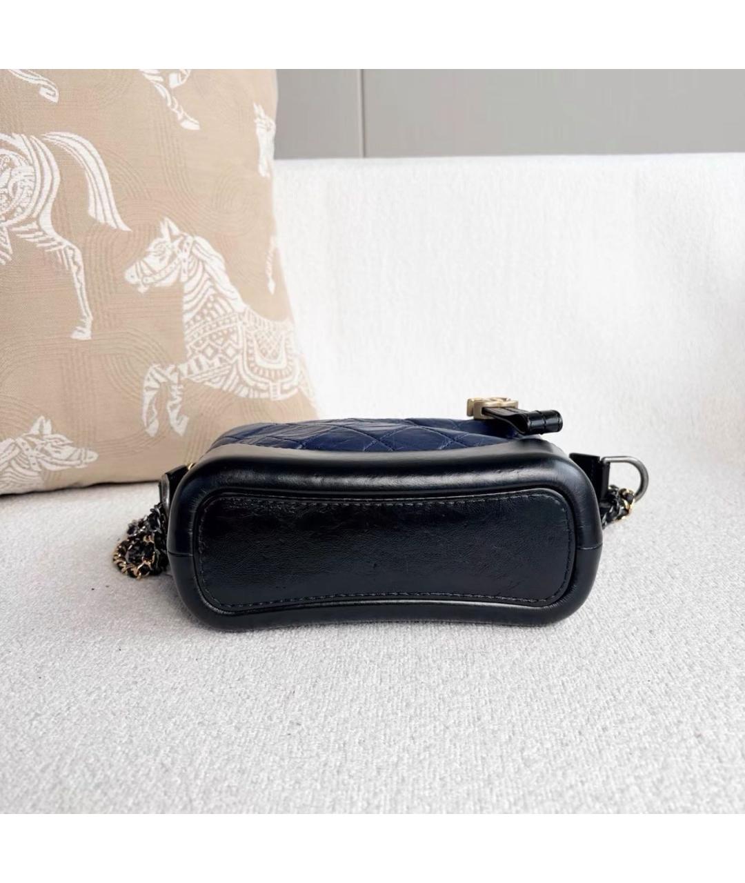 CHANEL Синяя кожаная сумка через плечо, фото 6