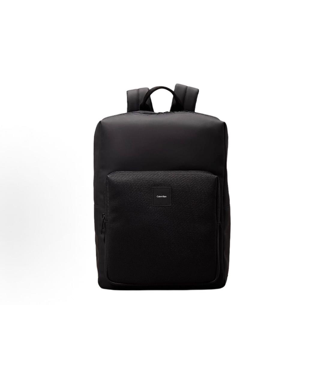 CALVIN KLEIN Черный рюкзак из искусственной кожи, фото 4