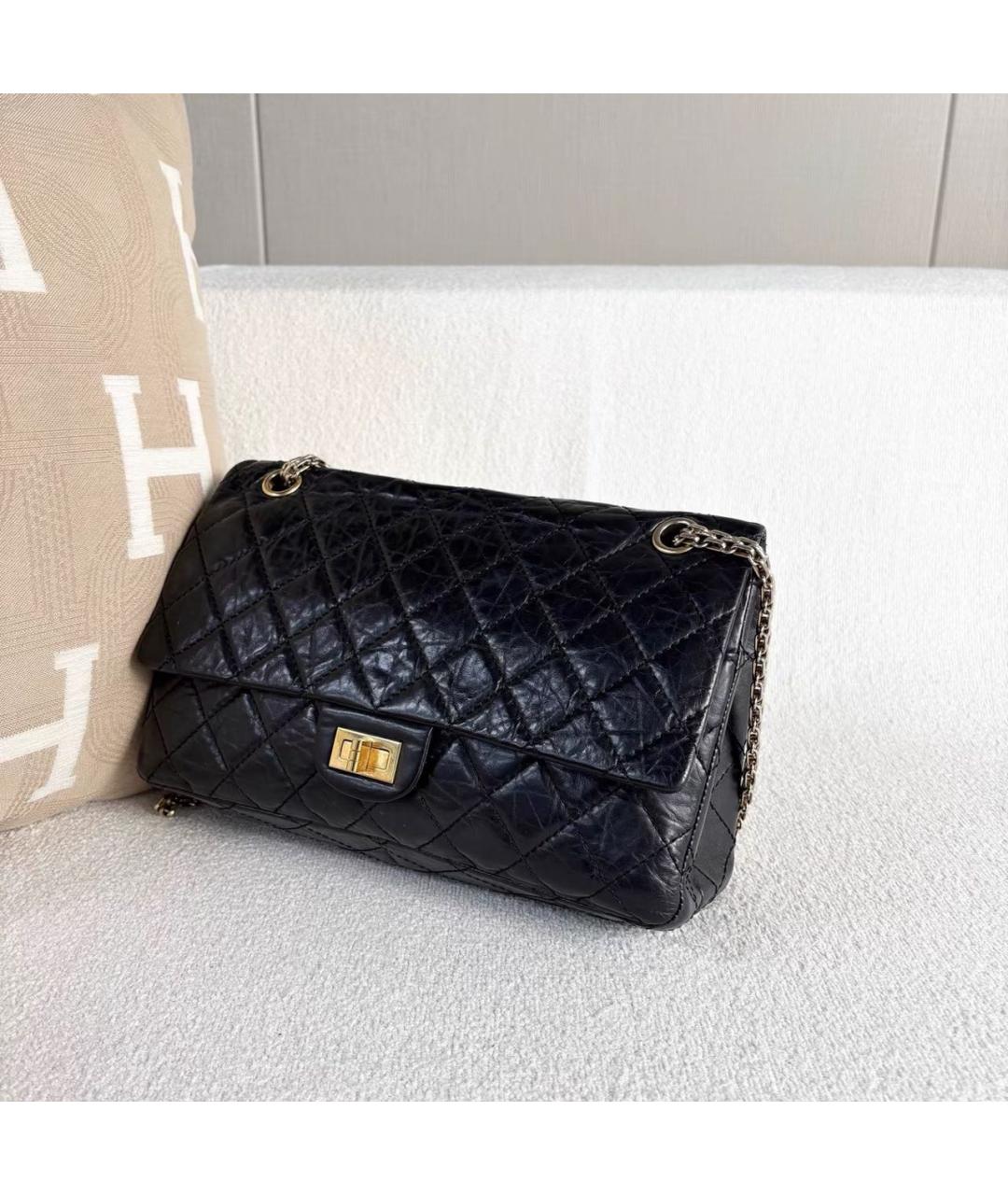 CHANEL Черная кожаная сумка через плечо, фото 8