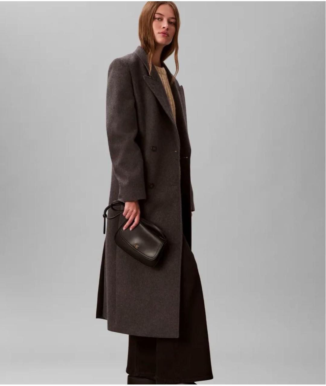 CALVIN KLEIN Черная сумка через плечо из искусственной кожи, фото 3