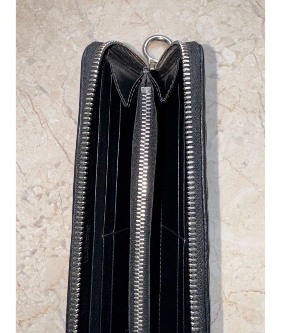 DOLCE&GABBANA Черный кожаный кошелек, фото 4