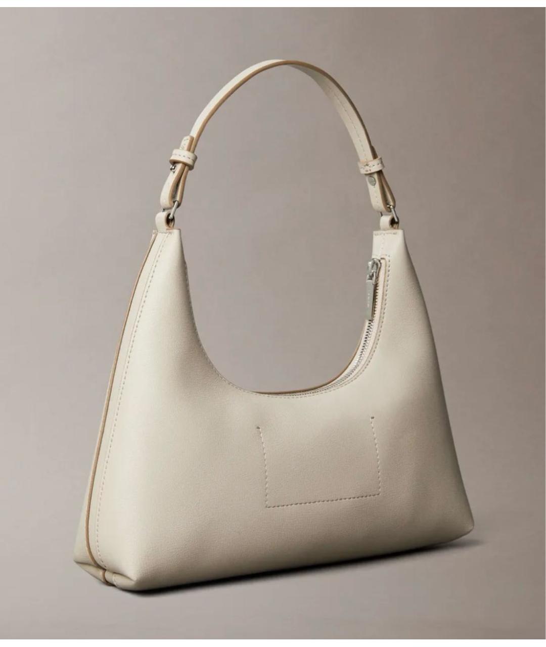 CALVIN KLEIN Бежевая сумка с короткими ручками из искусственной кожи, фото 2