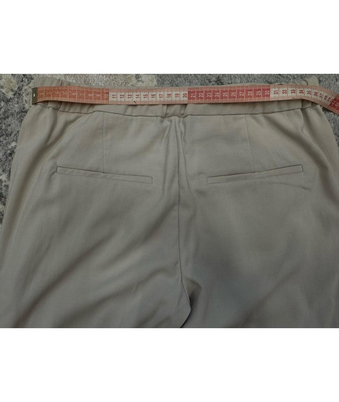 BRUNELLO CUCINELLI Бежевые шерстяные кюлоты, фото 2