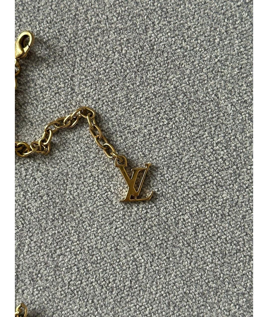 LOUIS VUITTON Бежевое металлическое колье, фото 5