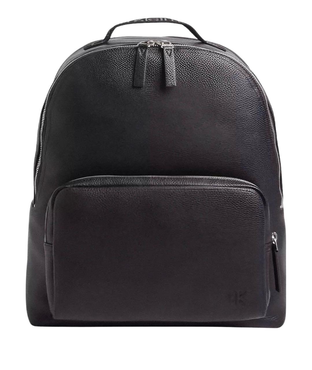 CALVIN KLEIN Черный рюкзак из искусственной кожи, фото 1