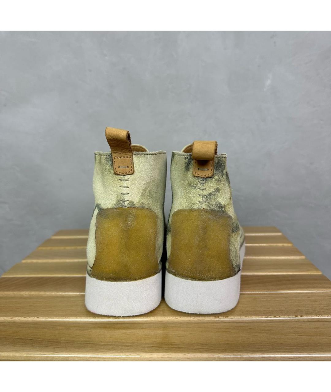 CLARKS Бежевые замшевые ботинки, фото 5