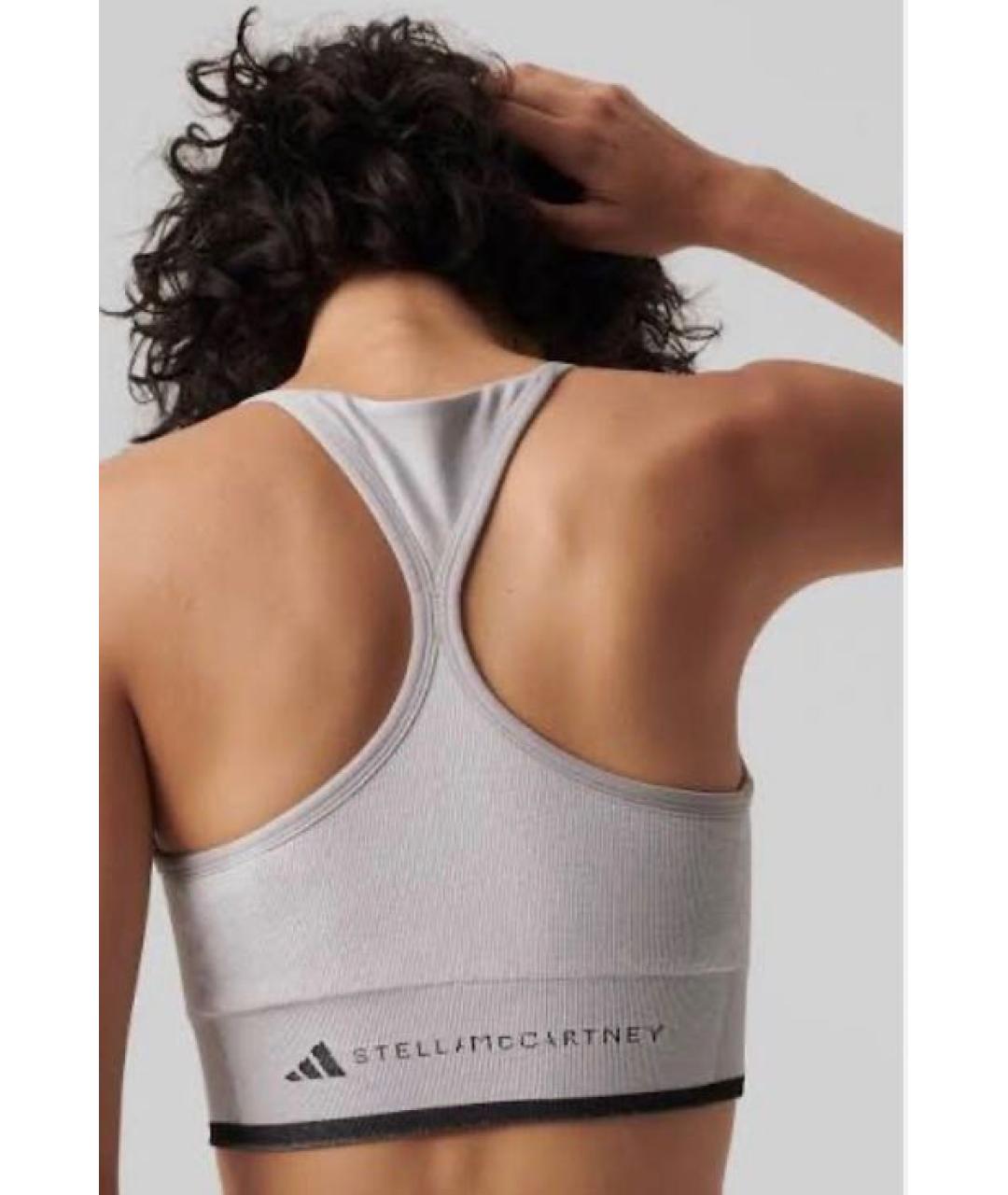 ADIDAS BY STELLA MCCARTNEY Серая полиэстеровая майка, фото 2