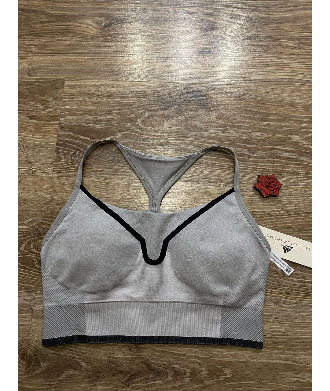 ADIDAS BY STELLA MCCARTNEY Серая полиэстеровая майка, фото 4