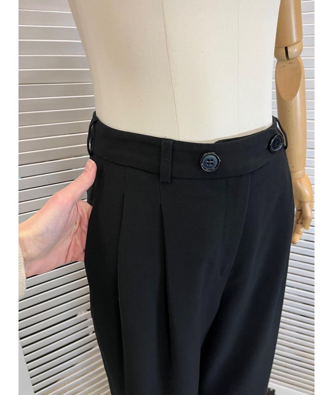 12 STOREEZ Черные полиэстеровые брюки широкие, фото 2