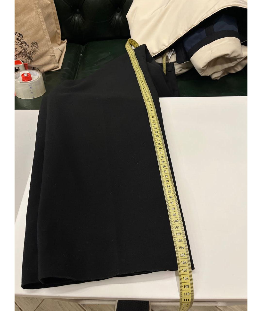 12 STOREEZ Черные полиэстеровые брюки широкие, фото 7