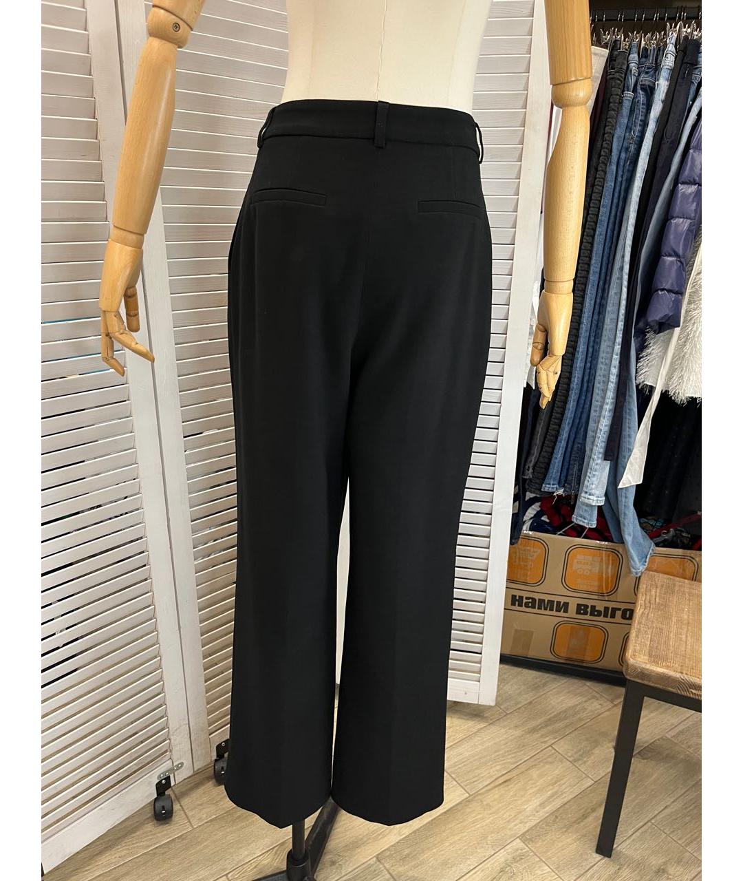 12 STOREEZ Черные полиэстеровые брюки широкие, фото 3