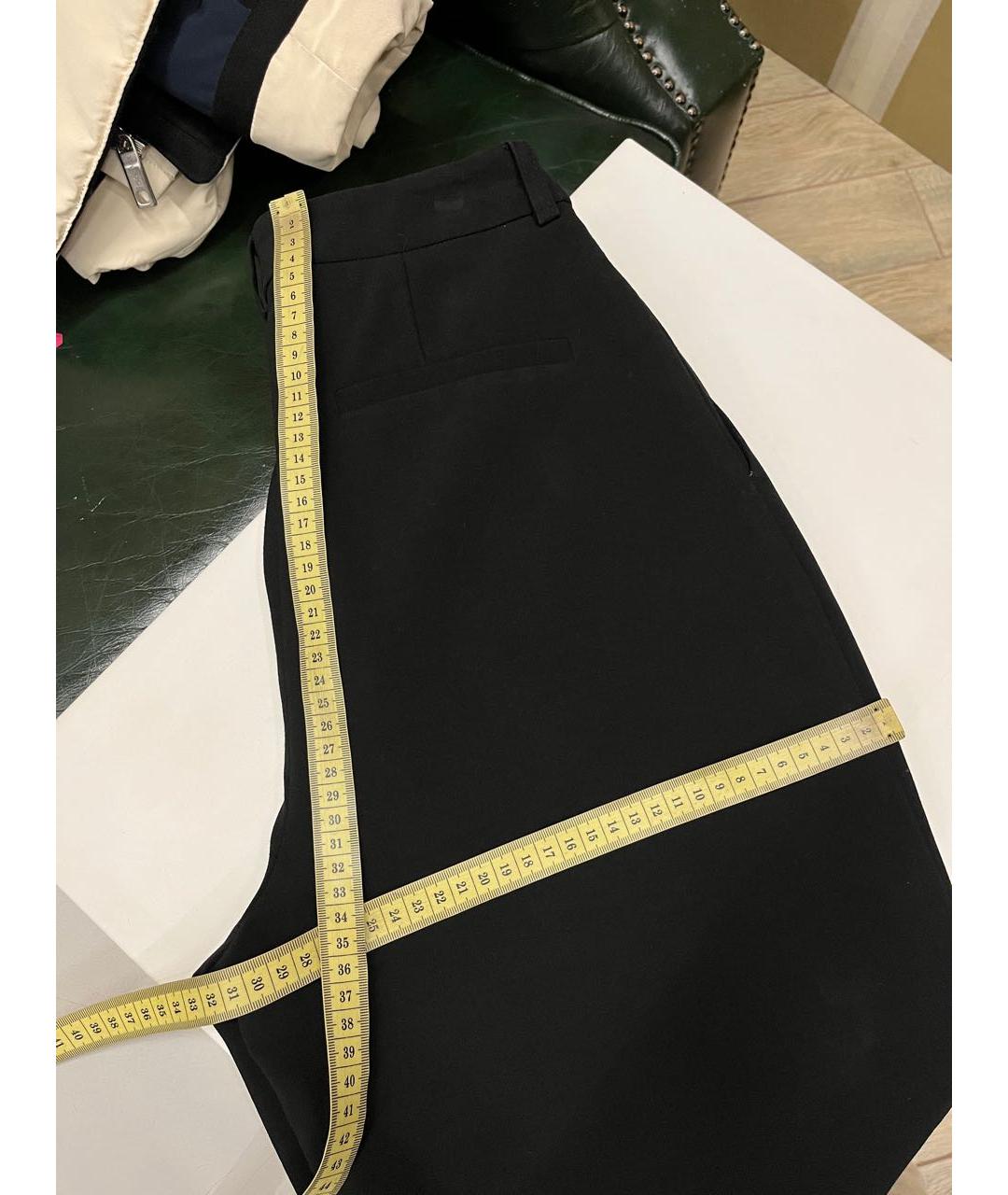 12 STOREEZ Черные полиэстеровые брюки широкие, фото 6