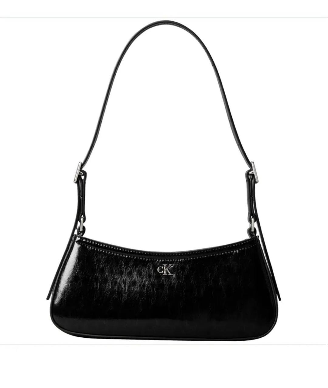 CALVIN KLEIN Черная сумка с короткими ручками, фото 3