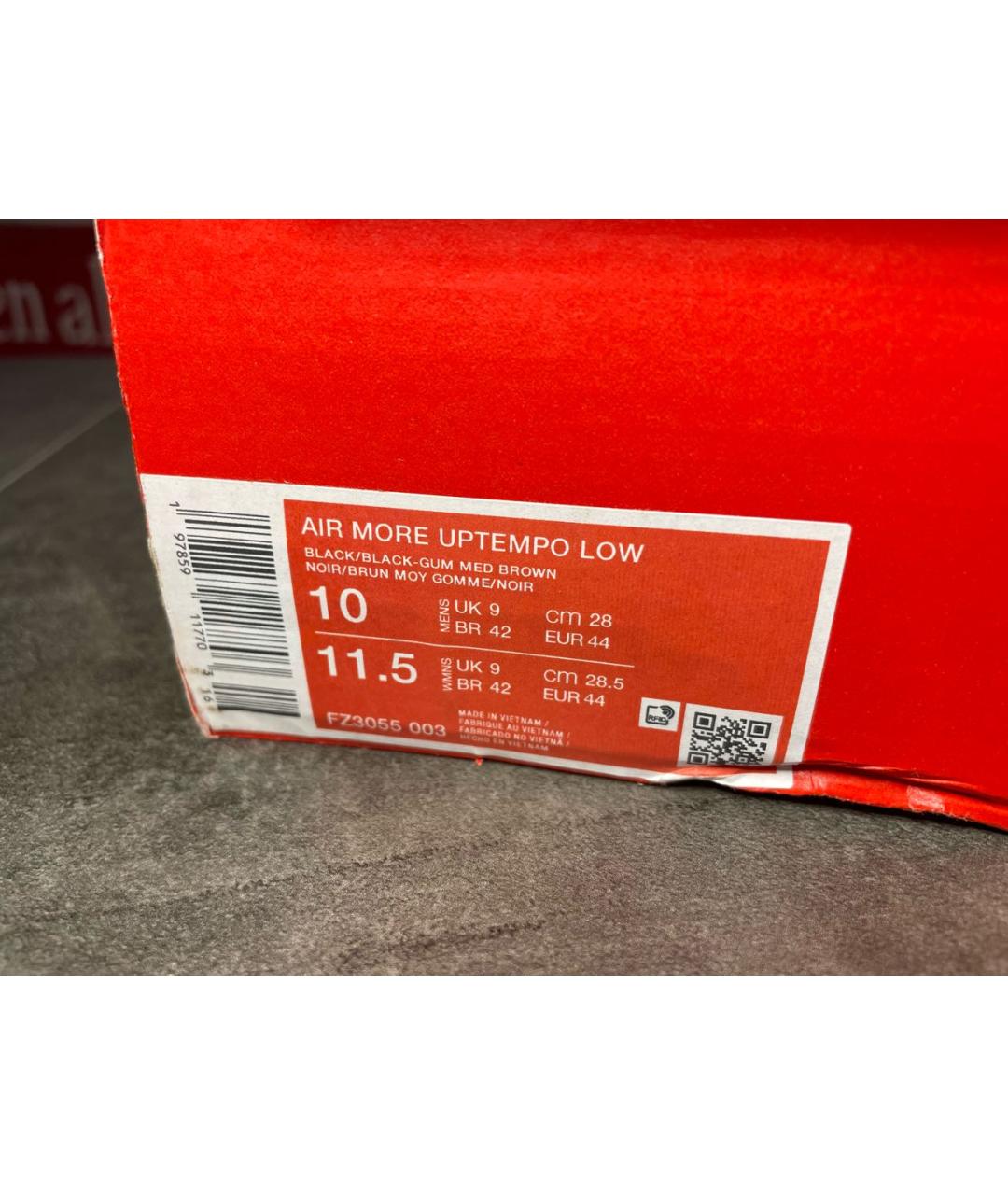 NIKE Черные текстильные низкие кроссовки / кеды, фото 6