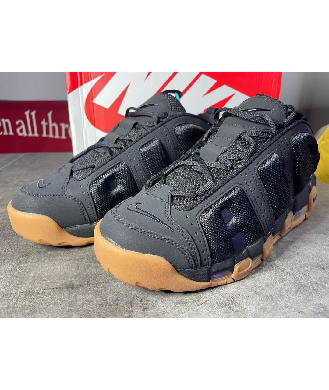 NIKE Черные текстильные низкие кроссовки / кеды, фото 5