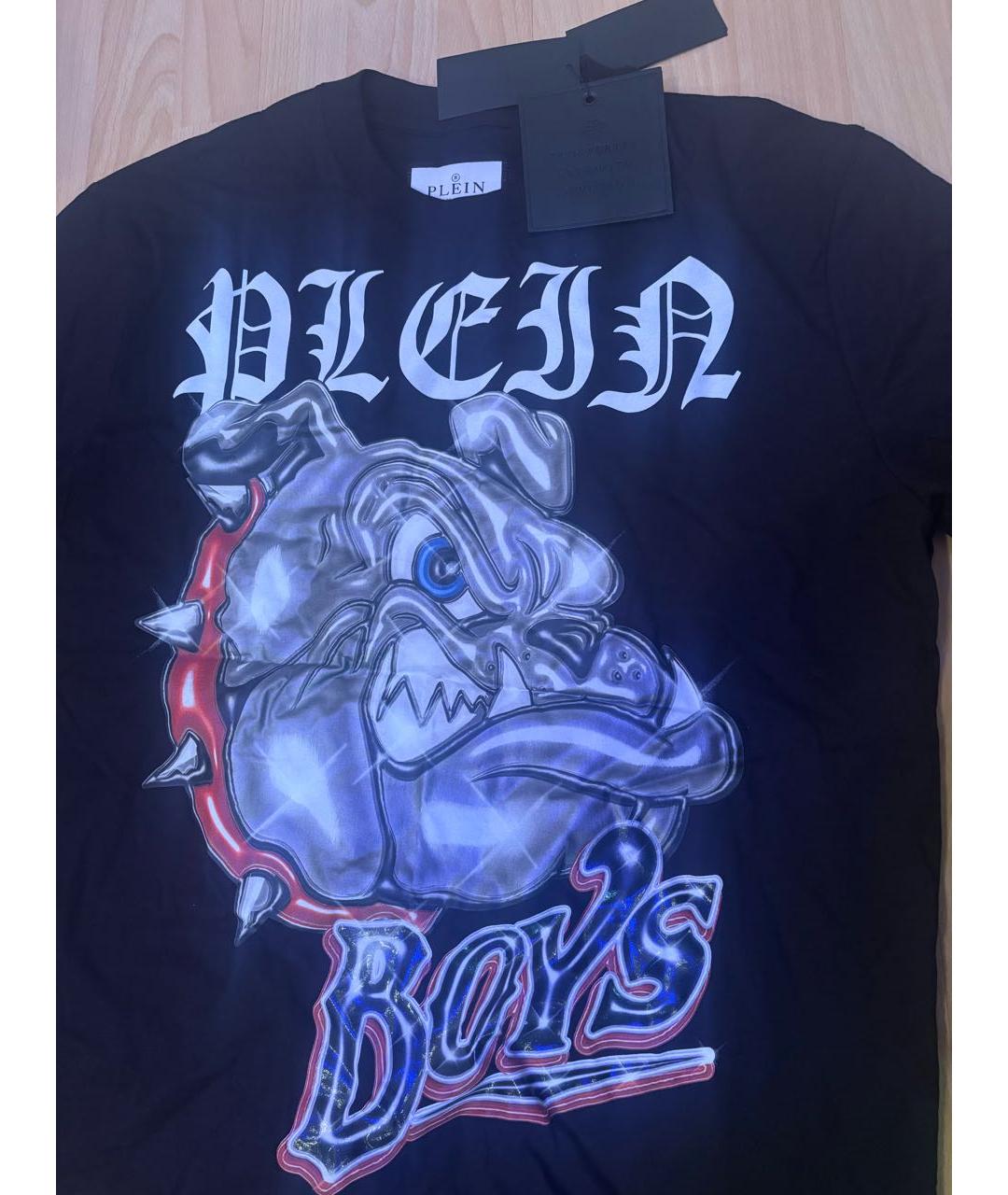 PHILIPP PLEIN Черная хлопковая футболка, фото 3