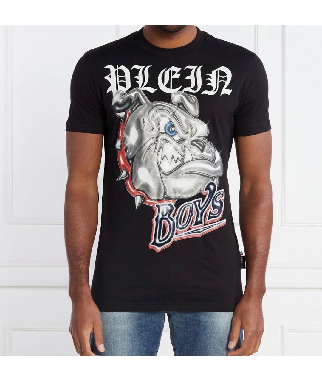 PHILIPP PLEIN Черная хлопковая футболка, фото 6