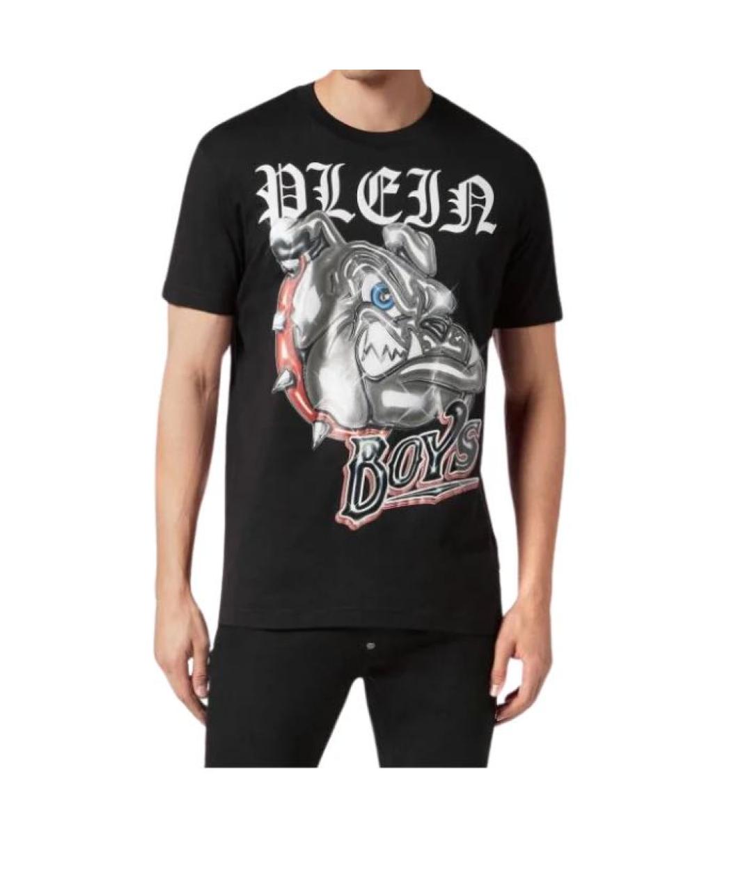 PHILIPP PLEIN Черная хлопковая футболка, фото 7